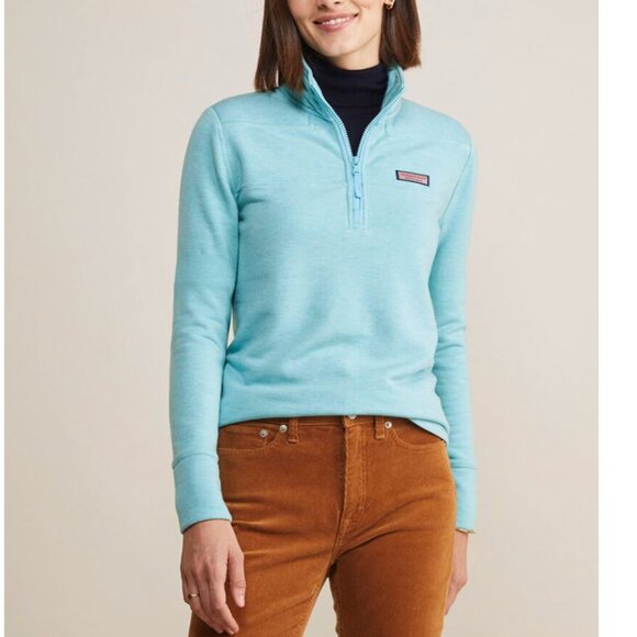 Vineyard Vines Shep Shirt Blue Preppy Quarter Zip S - Picture 1 of 7
